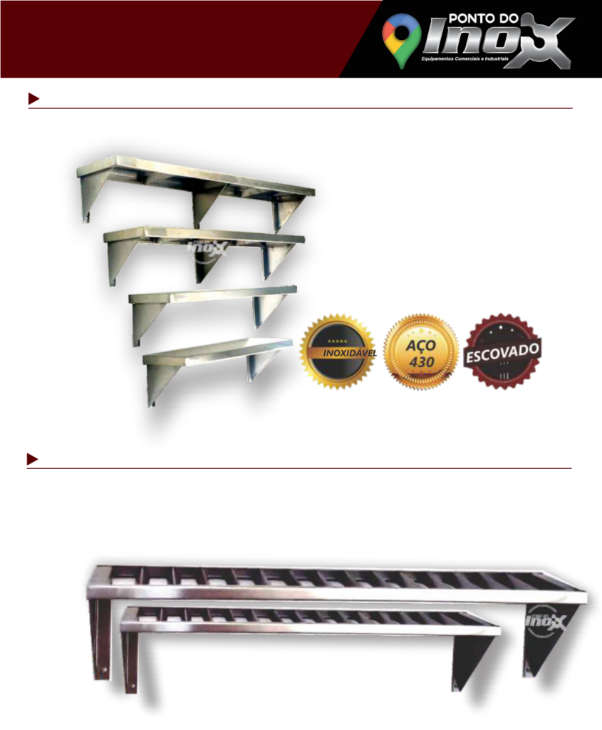 Street Inox - estante-prateleiras